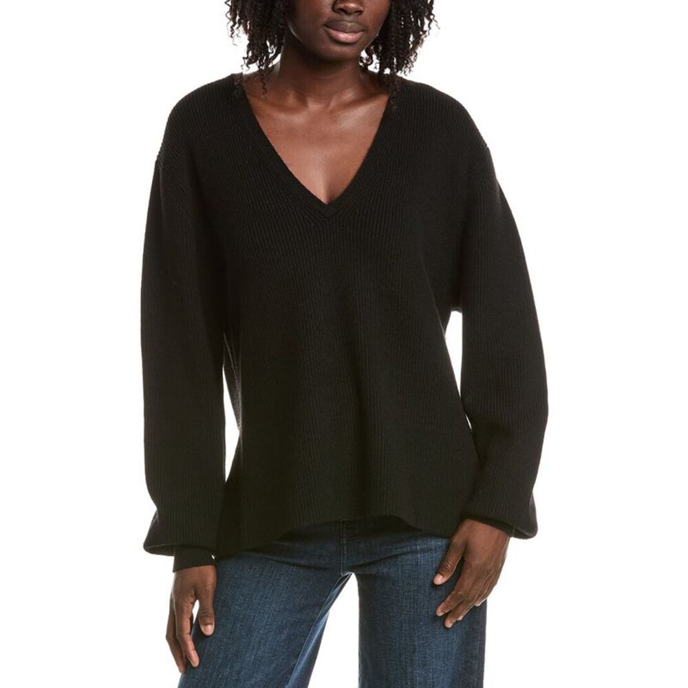 Alexis Womens Wallace Wool & Cashmere-Blend Sweater, Black